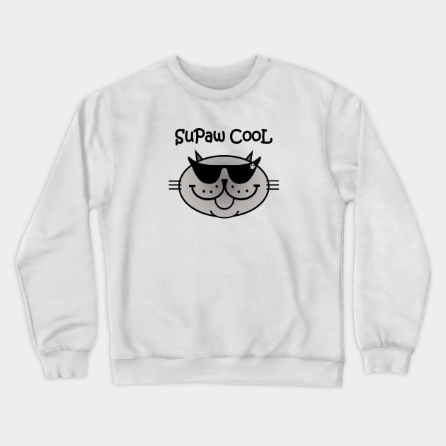 SuPaw CooL - blue point siamese Crewneck Sweatshirt by RawSunArt